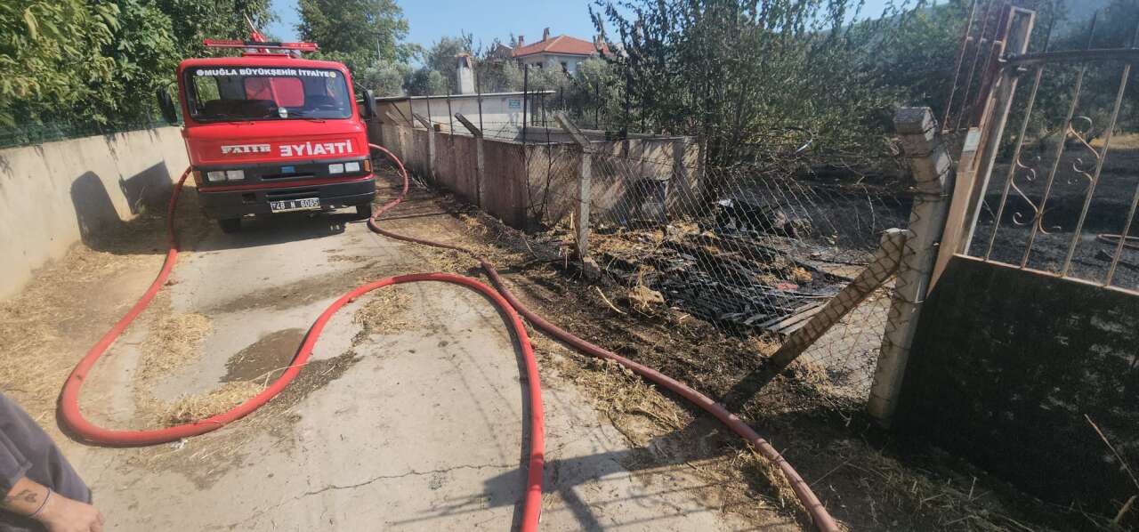 Menteşe’de Bahçe Yangını: Havadan Müdahale Başladı 6